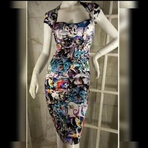Cache watercolor bodycon dress